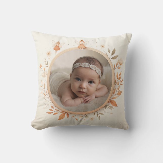 Coussin double face personnalisable avec cadre de  (Recto)