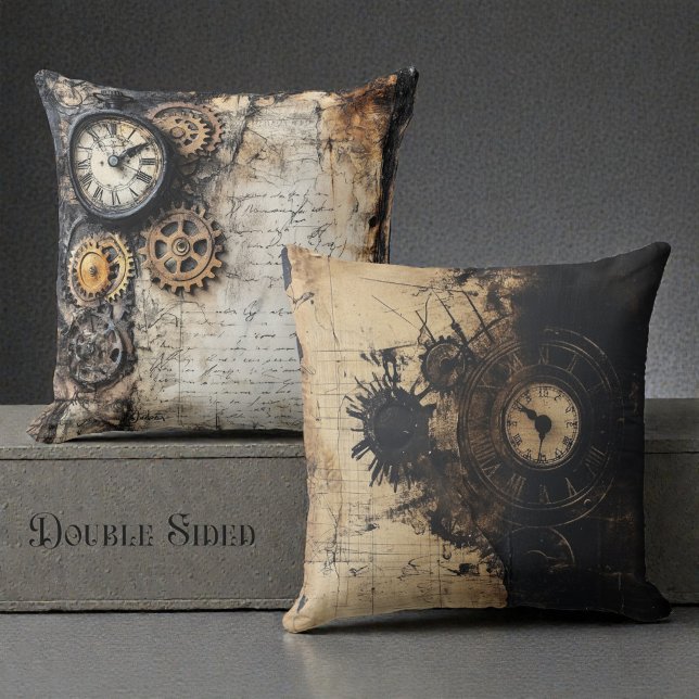 Coussin Double Face Victorian Steam Punk (Créateur téléchargé)