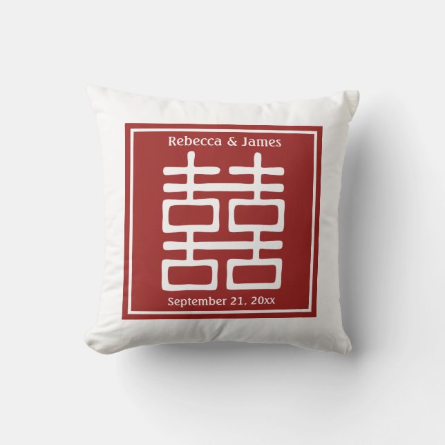 Coussin Double Mariage chinois (Recto)