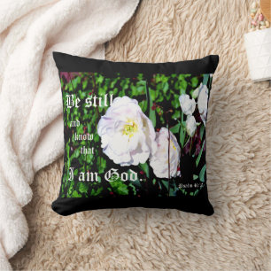 Coussin Double Tulipes Psaume 46:10