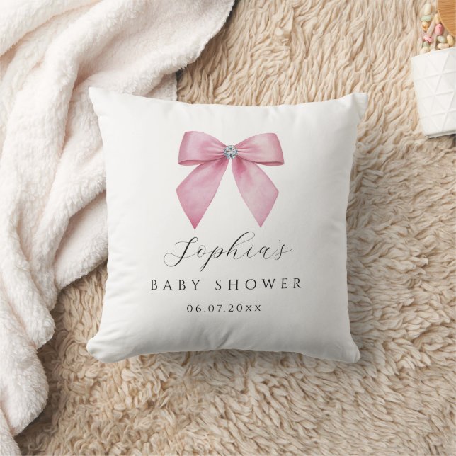 Coussin Douce Baby Shower Arc-en-ciel Rose  (Couverture)