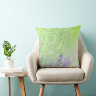 Coussin Douce Harmonie Verte et Lavande