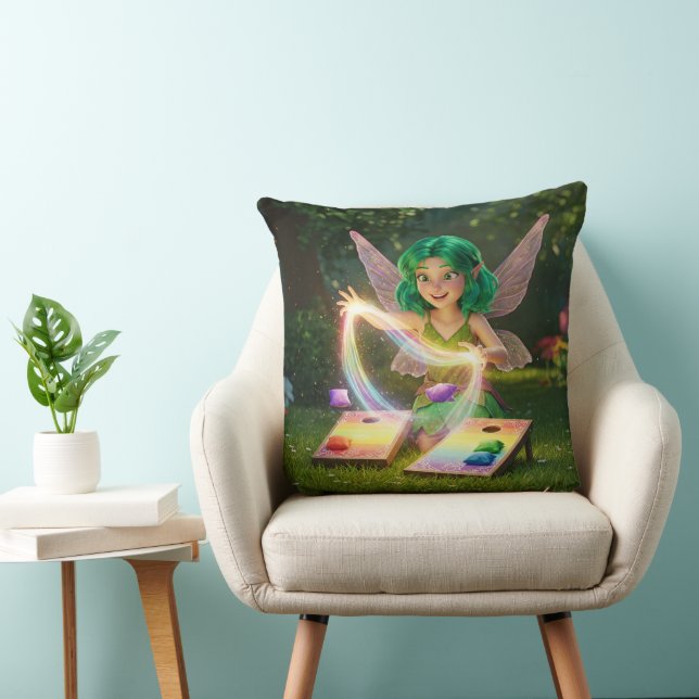 Coussin Douce Mariée Fée Colorée  (Chaise)