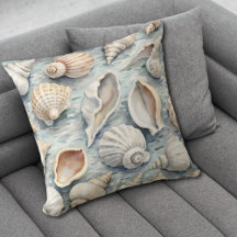 Douce Mer Côtière Coquillage Aquarelle