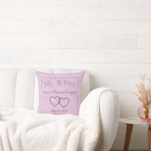 Coussin Douce rose souvenir
