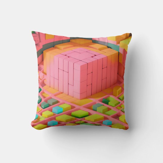 Coussin Douceur aux couleurs vives (Recto)