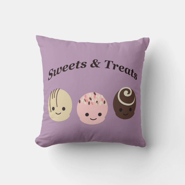 Coussin Douceurs et friandises ! Chocolat (Recto)