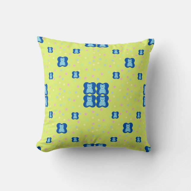Coussin Doudou dessin animé ours (Recto)