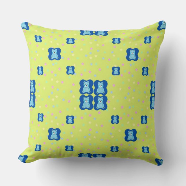 Coussin Doudou ours dessin animé (Recto)