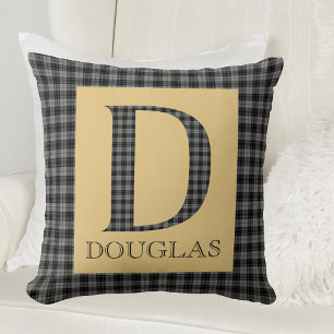 Coussin Douglas Tartan Monogram D