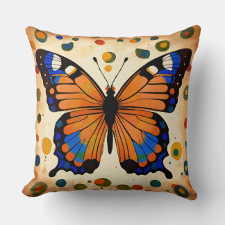 Coussin douillet avec design papillon
