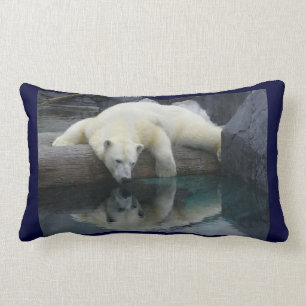 Coussin d'ours blanc