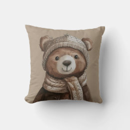 Coussin d'ours Brown