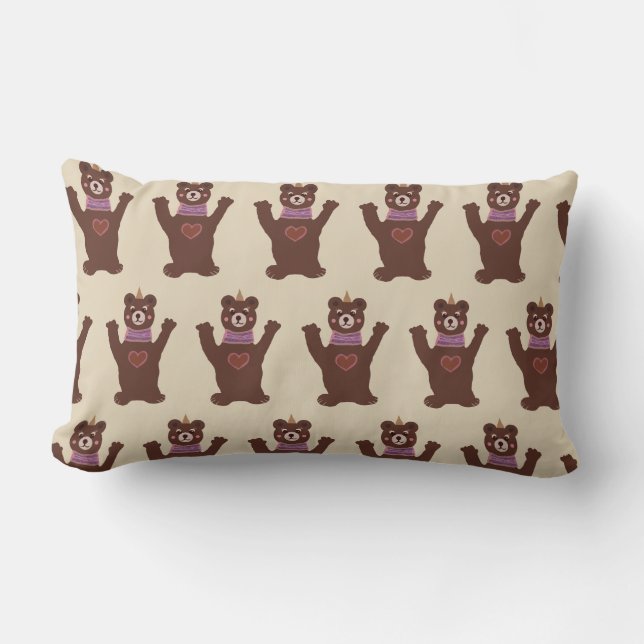 Coussin d'ours Brown pour enfants (Recto)