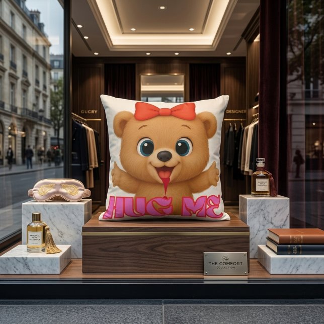 Coussin d'ours super mignon – Décoration de maison (Créateur téléchargé)