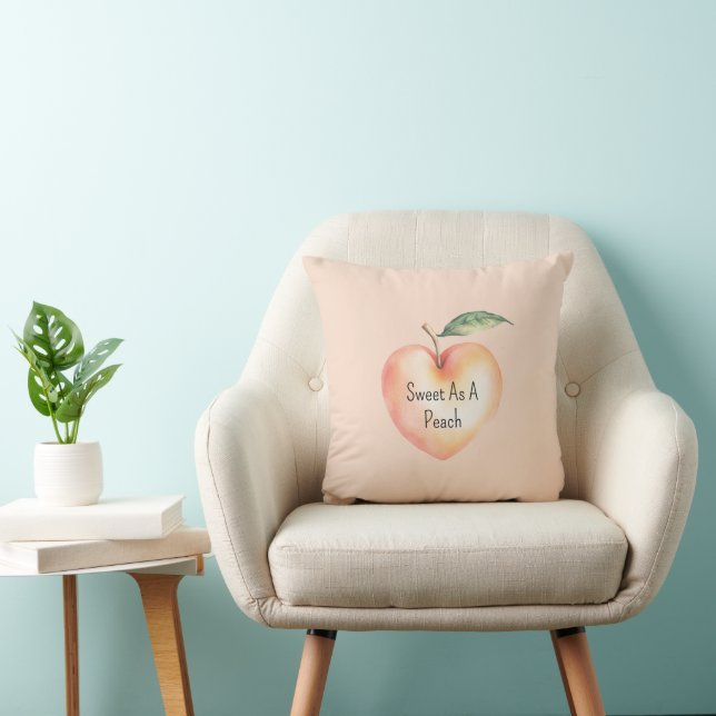 Coussin Doux comme un cœur de pêche  (Chaise)