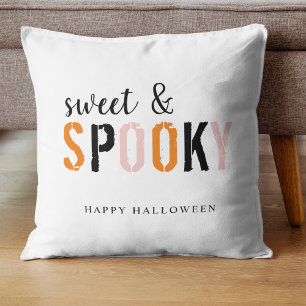 Coussin Doux Et Éffrayant Coloré   Bonne Halloween