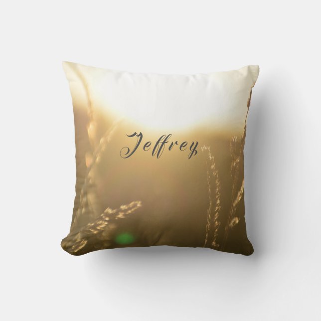 Coussin Doux foyer et votre nom (Recto)