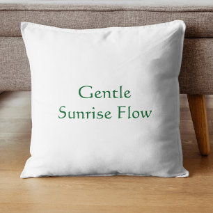 Coussin Doux Lever de Soleil Flux Écriture Moderne