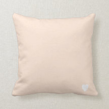 Doux Peach Pastel Couleur Solide Avec Coeur