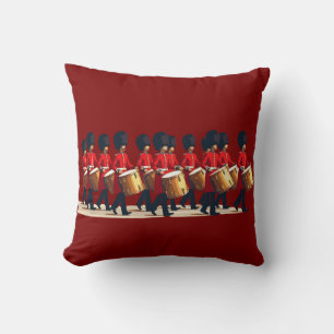 Coussin Douze batteurs battant Pochoir découpé de style 1