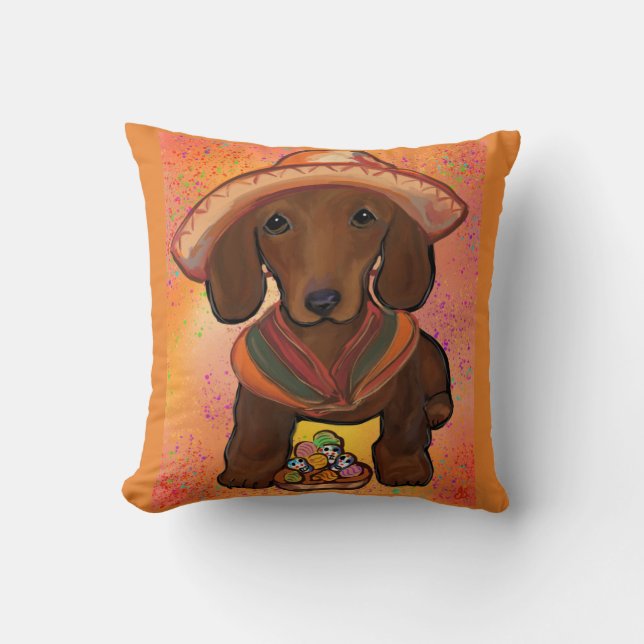 Coussin Doxie Rouge (Recto)
