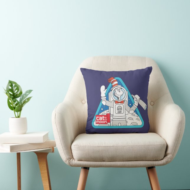 Coussin Dr Seuss | Cat in the Moon Outer Space Graphic (Chaise)