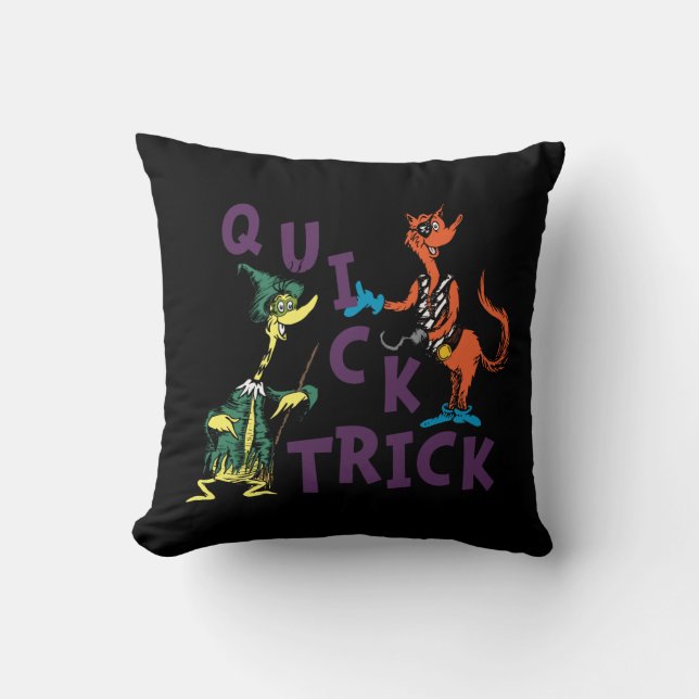 Coussin Dr. Seuss | Graphisme Halloween « Tour de Passe Ra (Recto)