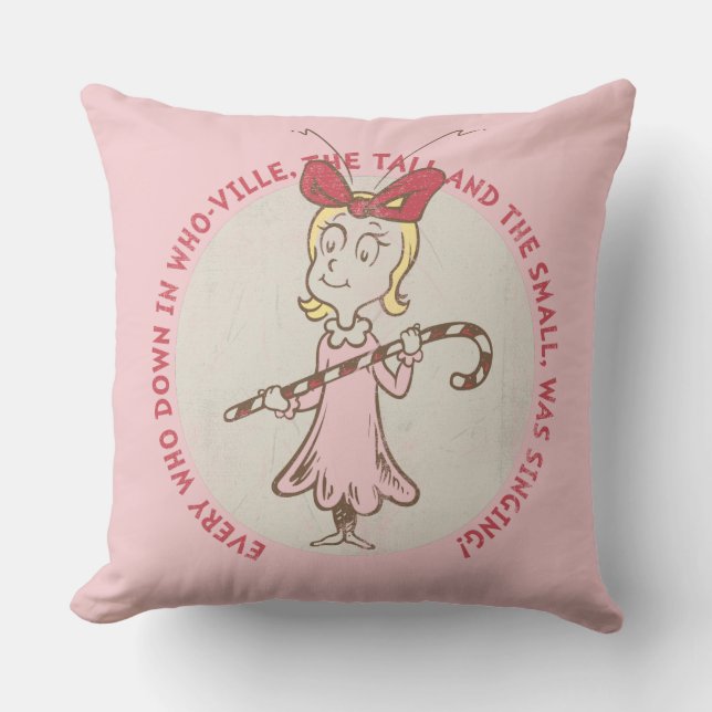 Coussin Dr. Seuss | Grinch | Cindy-Lou Who - Citation Mign (Recto)