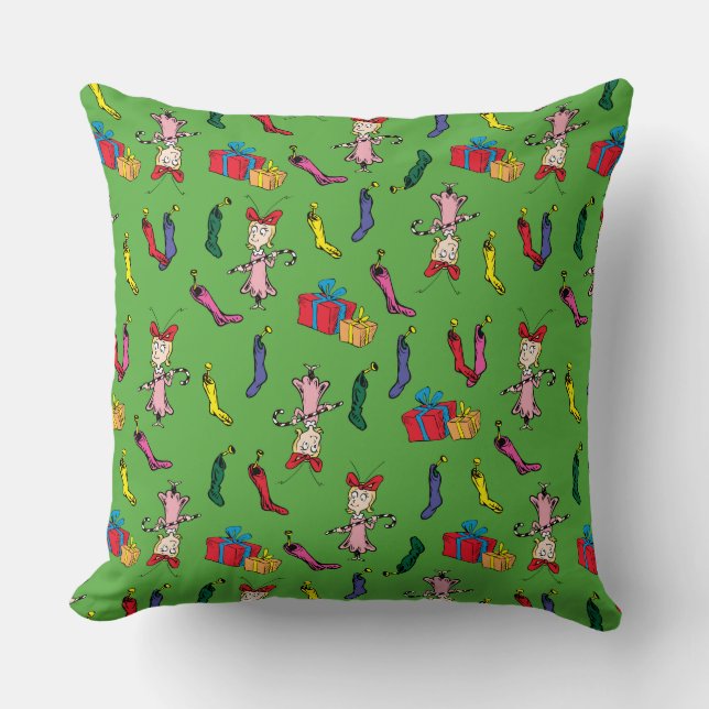 Coussin Dr. Seuss | Grinch | Modèle Cindy-Lou Who (Recto)