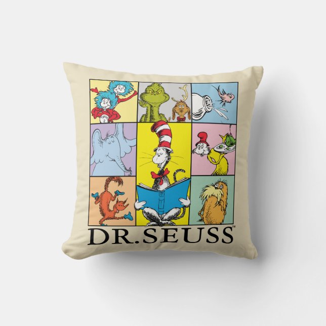 Coussin Dr. Seuss | Histoires Graphiques (Recto)