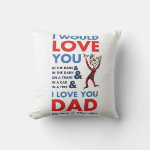 Coussin Dr Seuss   Je T'Aime Papa Tant Que Tu Vois