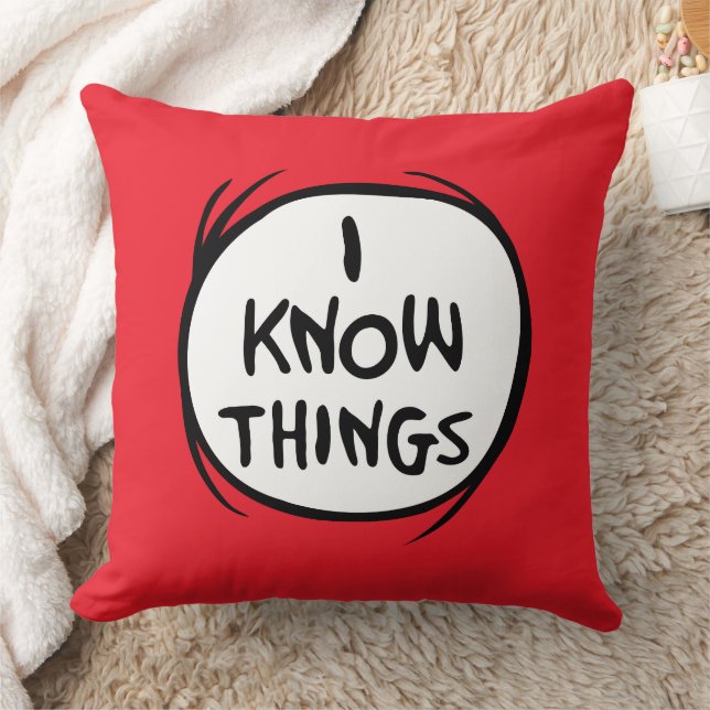 Coussin Dr Seuss | La Chose Deux - Je Connais Les Choses (Couverture)