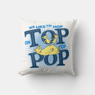 Coussin Dr. Seuss Nous aimons sauter sur Pop