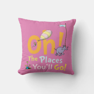 Coussin Dr. Seuss Oh, les endroits où vous irez !