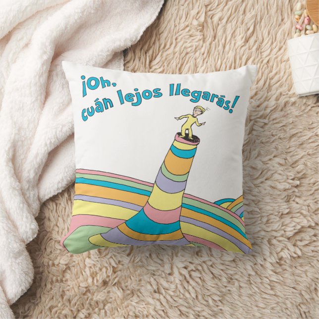 Coussin Dr. Seuss | Oh, vous irez loin ! (Couverture)