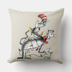 Coussin Dr Seuss  The Grinch  Le chat espiègle dans le Ha