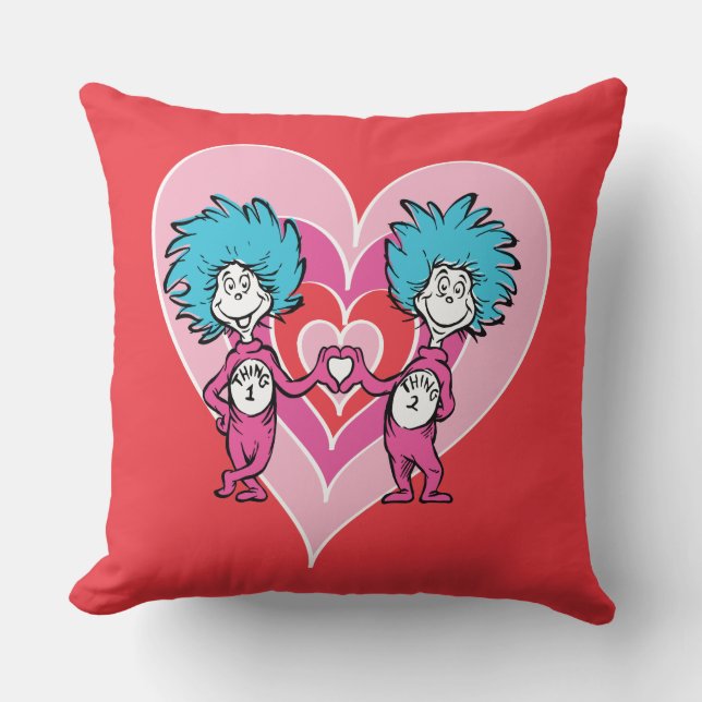 Coussin Dr Seuss Valentine| Chose 1 Chose 2 (Recto)