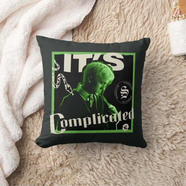Coussin Draco Malfoy - "C'est compliqué" (Couverture)