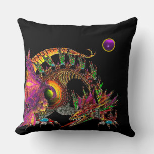 COUSSIN DRAGO /DRAGON OR IMAGINAIRE, MONOGRAM NOIR PURPLE