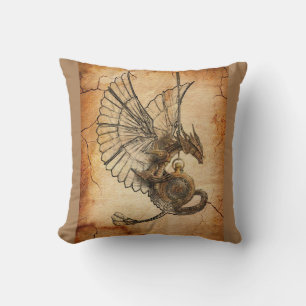 Coussin Dragon avec ailes