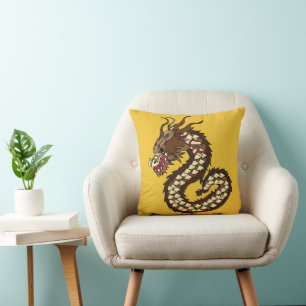 Coussin Dragon chinois