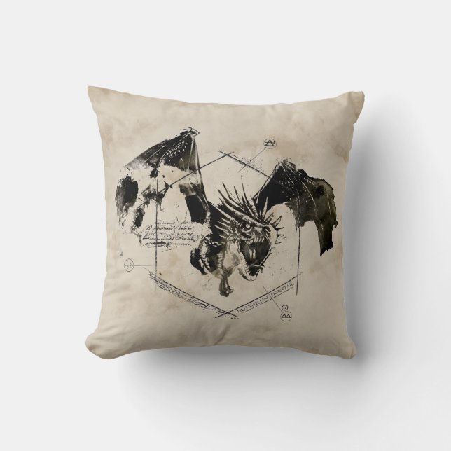 Coussin Dragon de queue hongroise (Recto)