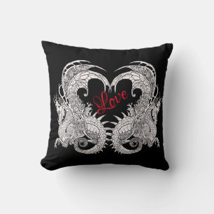 Coussin Dragon de style Art nouveau