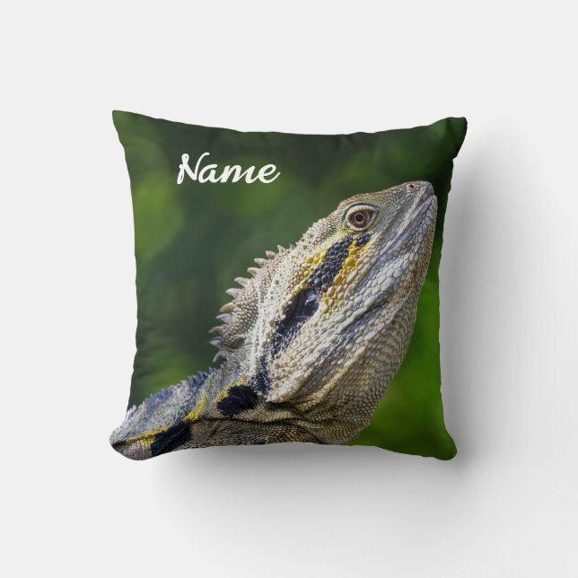 Coussin Dragon d'eau australien personnalisé (Recto)