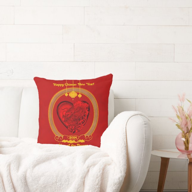 Coussin Dragon Heart, Année du Dragon (Canapé)