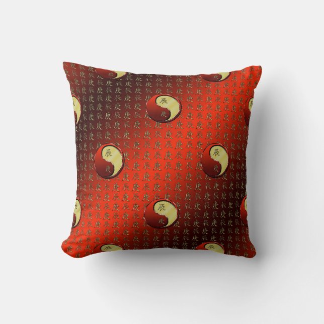 Coussin Dragon Métal (Recto)