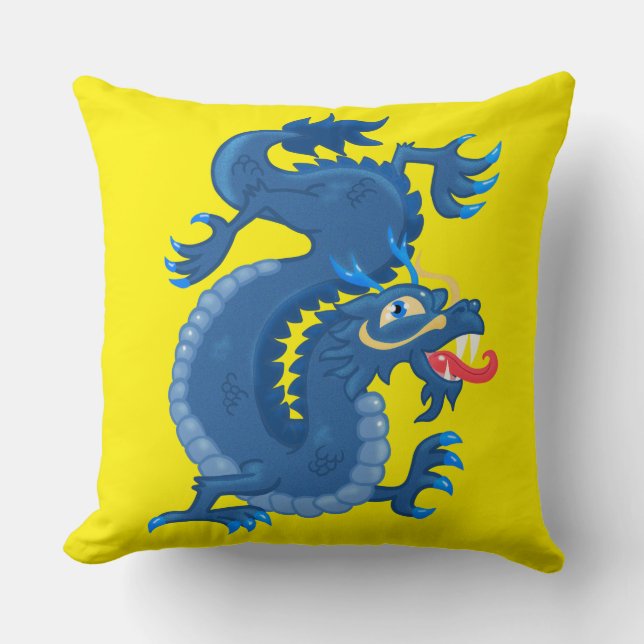 Coussin Dragon oriental (Recto)