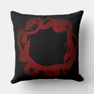 Coussin Dragon Rouge