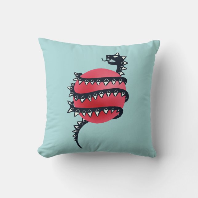 Coussin Dragon Snake Goth (Recto)
